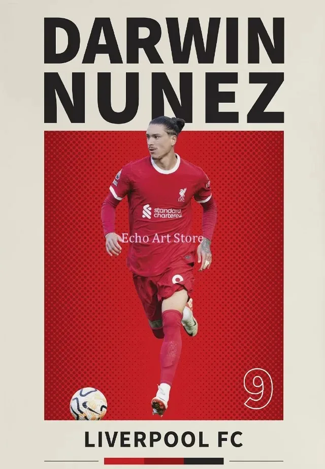 Plakat z piłkarzem gwiazda futbolu Wzór 3