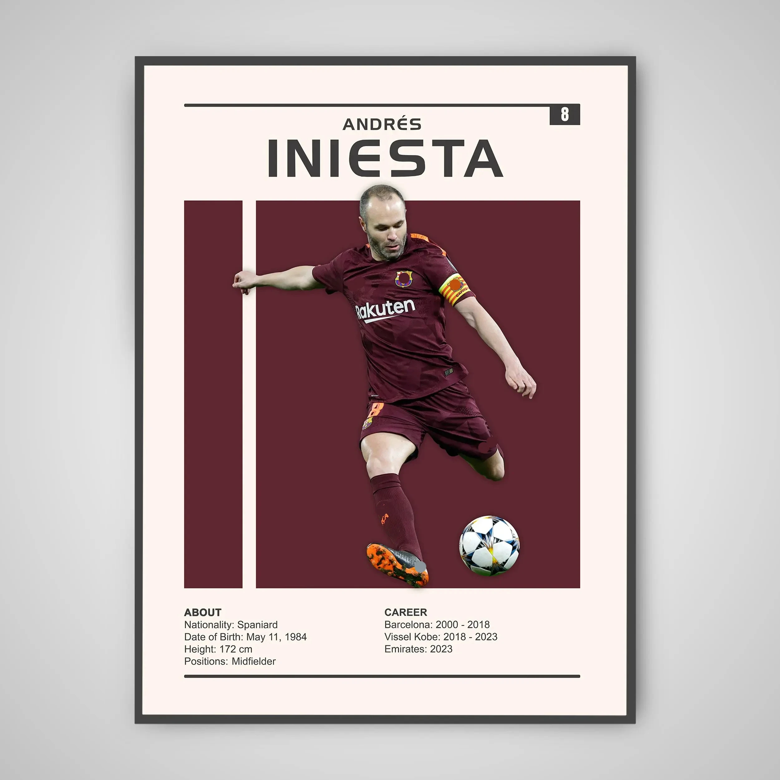 Gwiazda futbolu - plakat sportowy Armijna zieleń