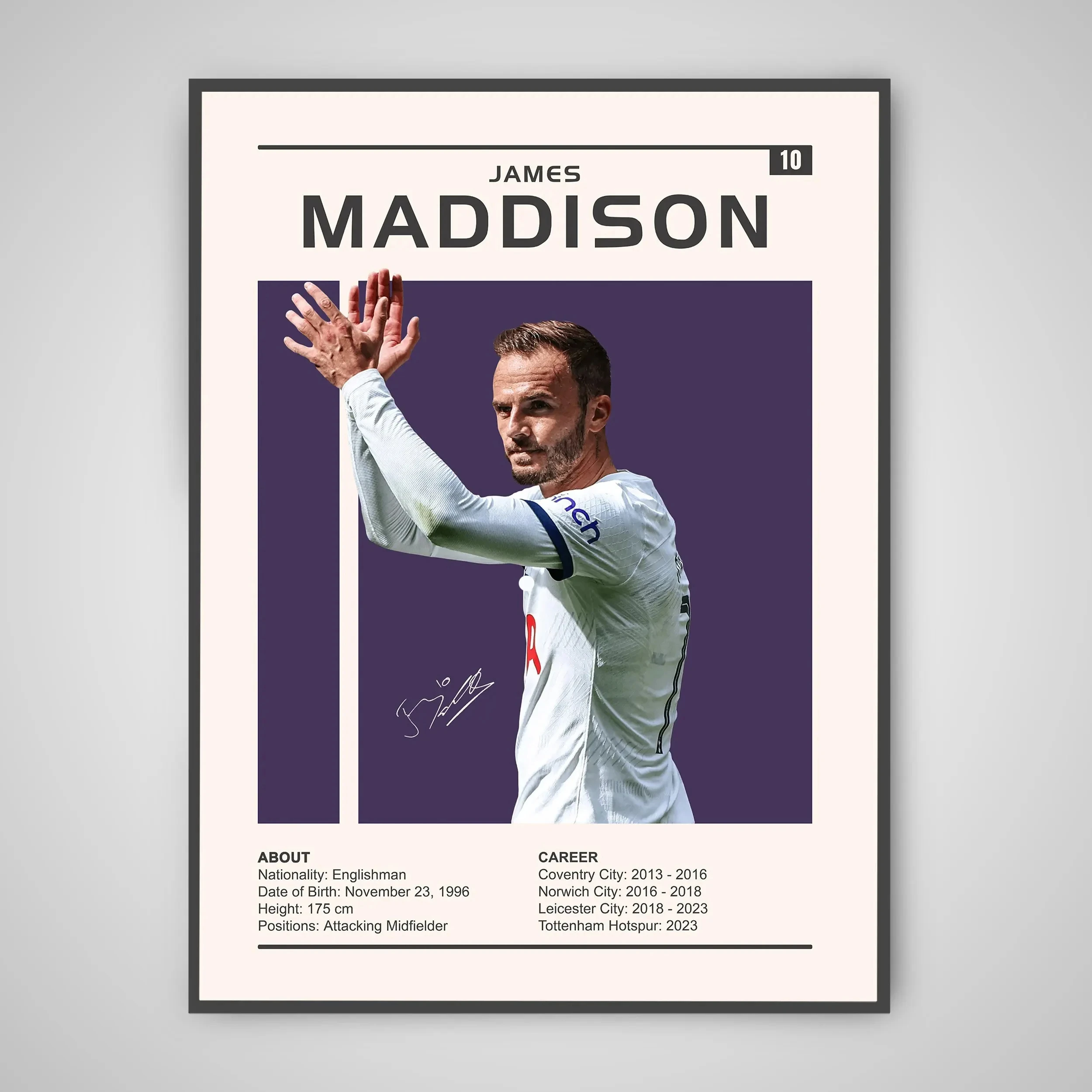 Gwiazda futbolu - plakat sportowy Jasnożółty