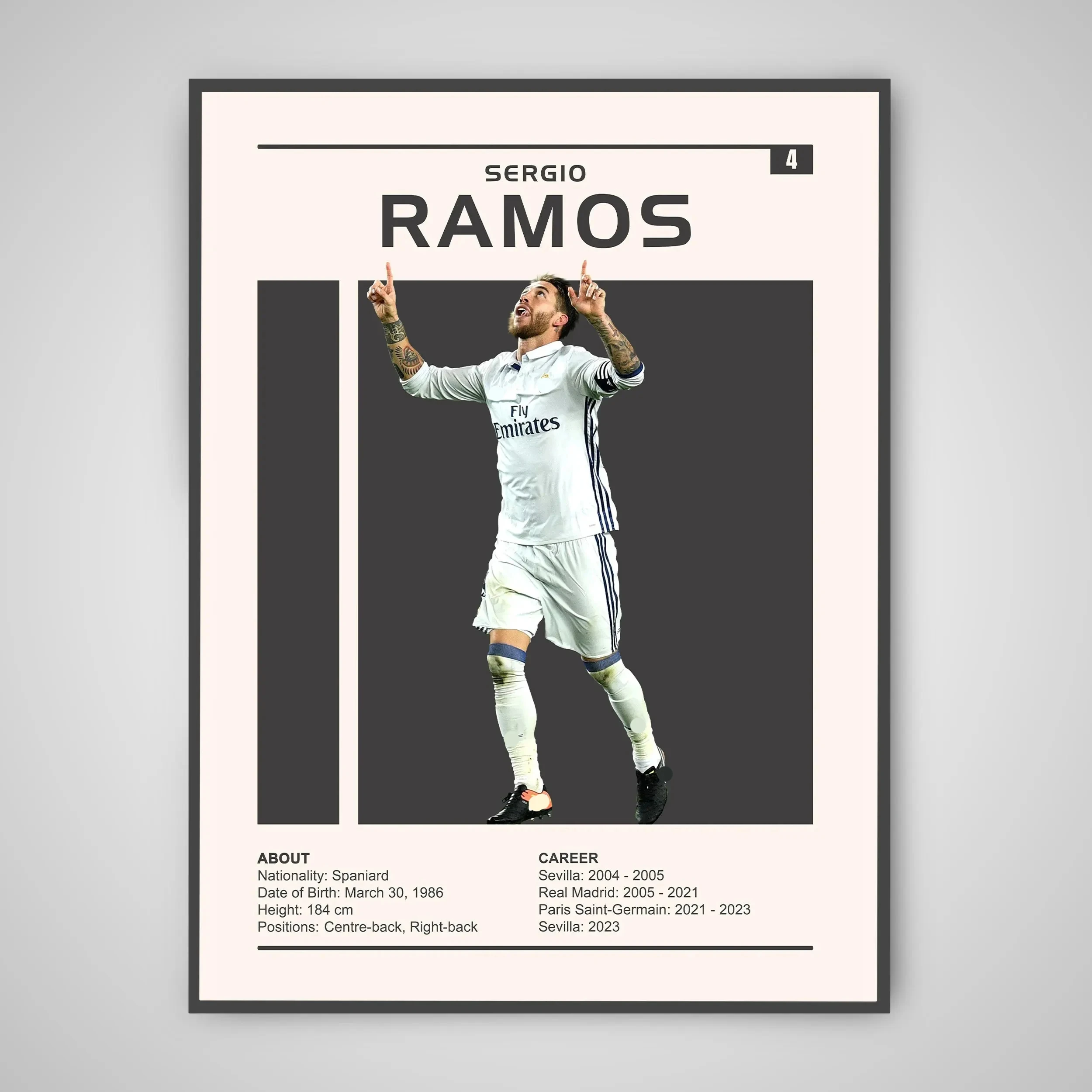 Gwiazda futbolu - plakat sportowy Różowy