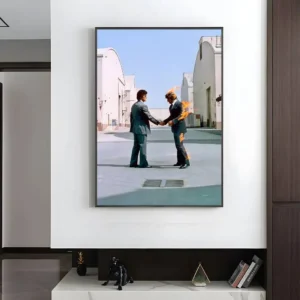Plakat Pink Floyd - rockowa dekoracja sciany Złoto