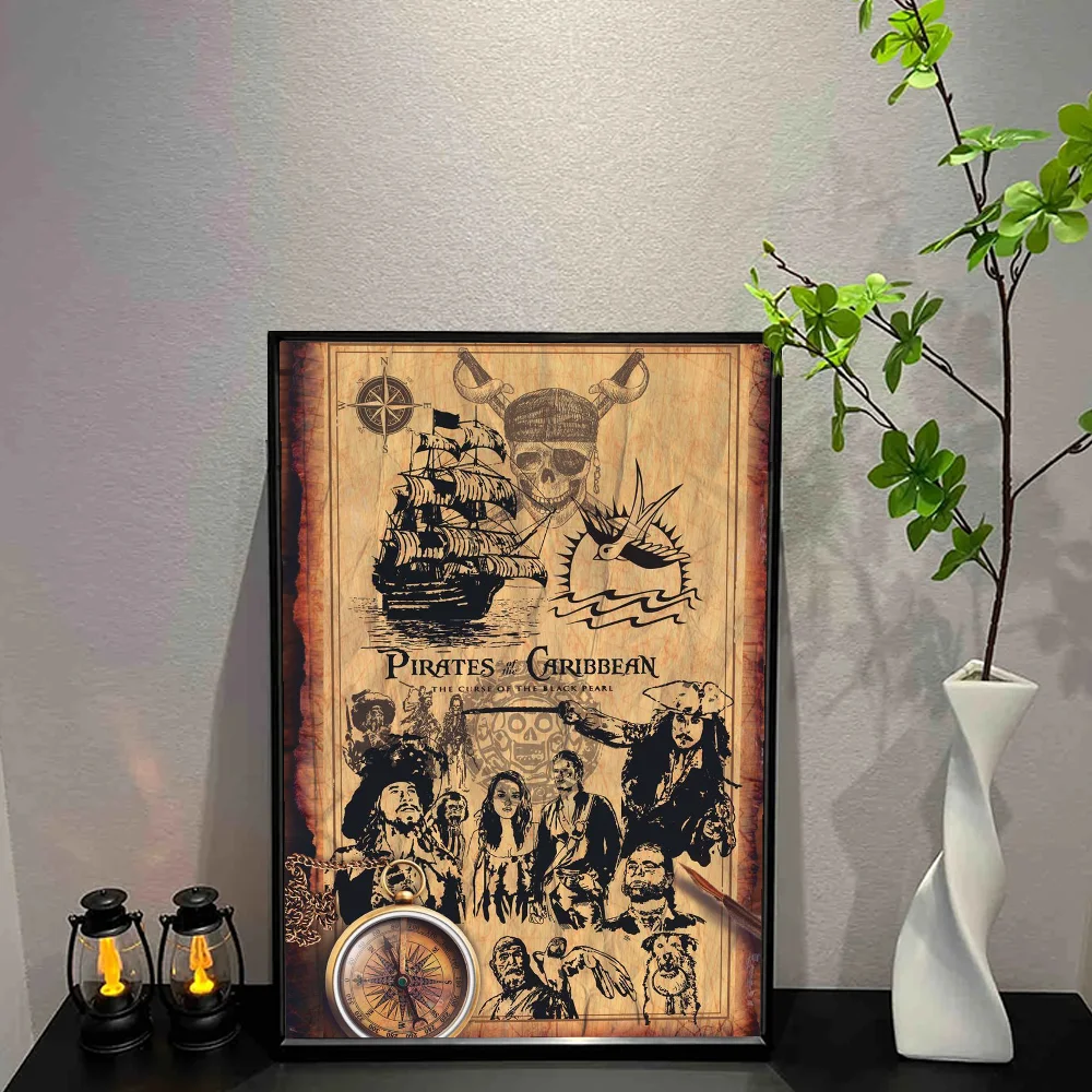 Piraci z Karaibów - plakat filmowy Czerwony