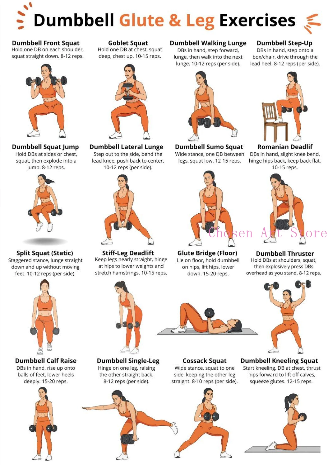 Plan treningu fitness - plakat na siłownię Fioletowy