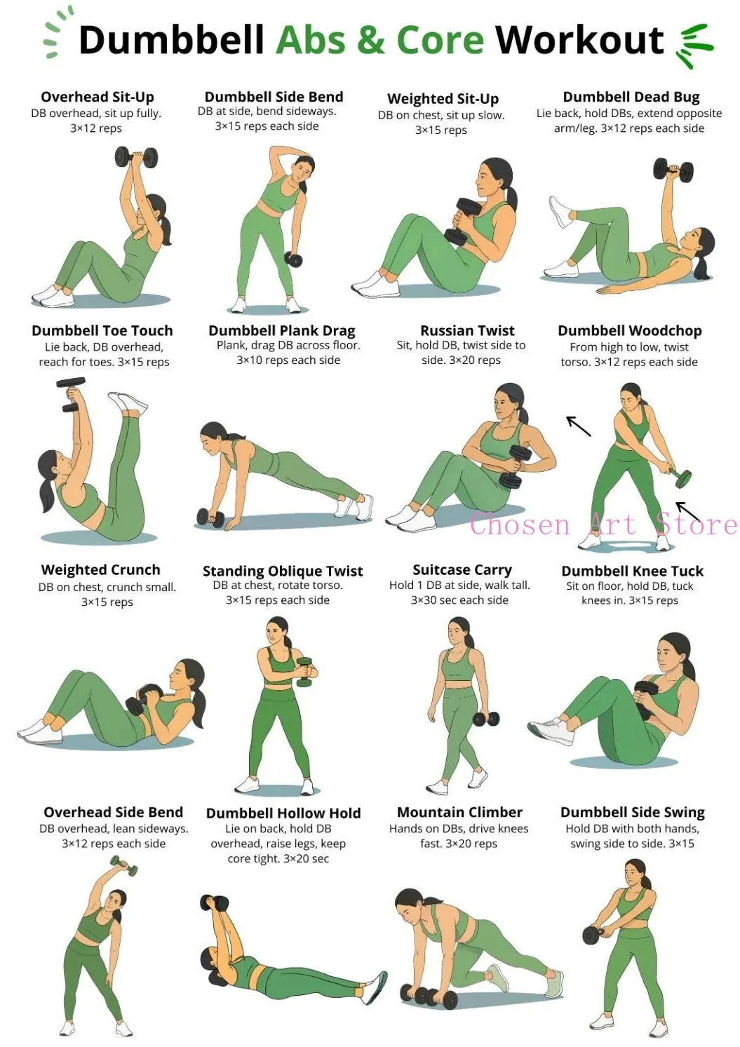 Plan treningu fitness - plakat na siłownię śliwka
