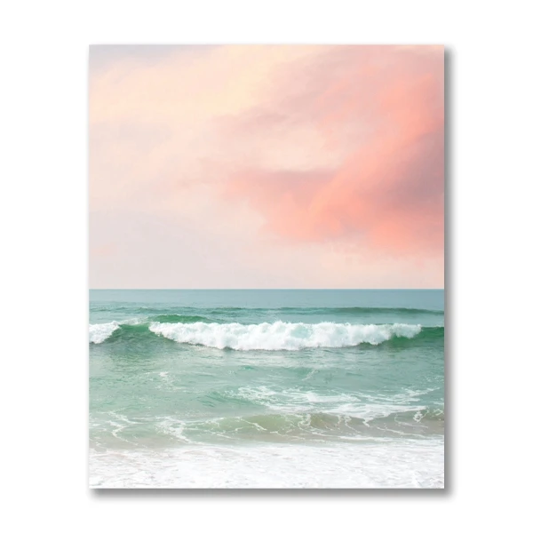 Ocean z lotu ptaka - plakat fotograficzny plaży Czarny