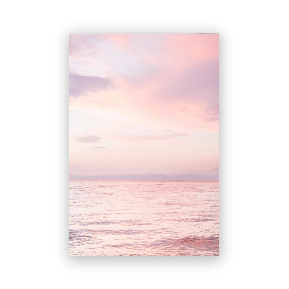 Ocean z lotu ptaka - plakat fotograficzny plaży Jasnożółty