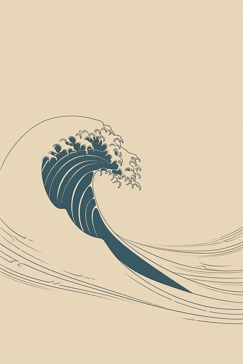 Plakat plaża i surf vintage na płótnie Burgundia