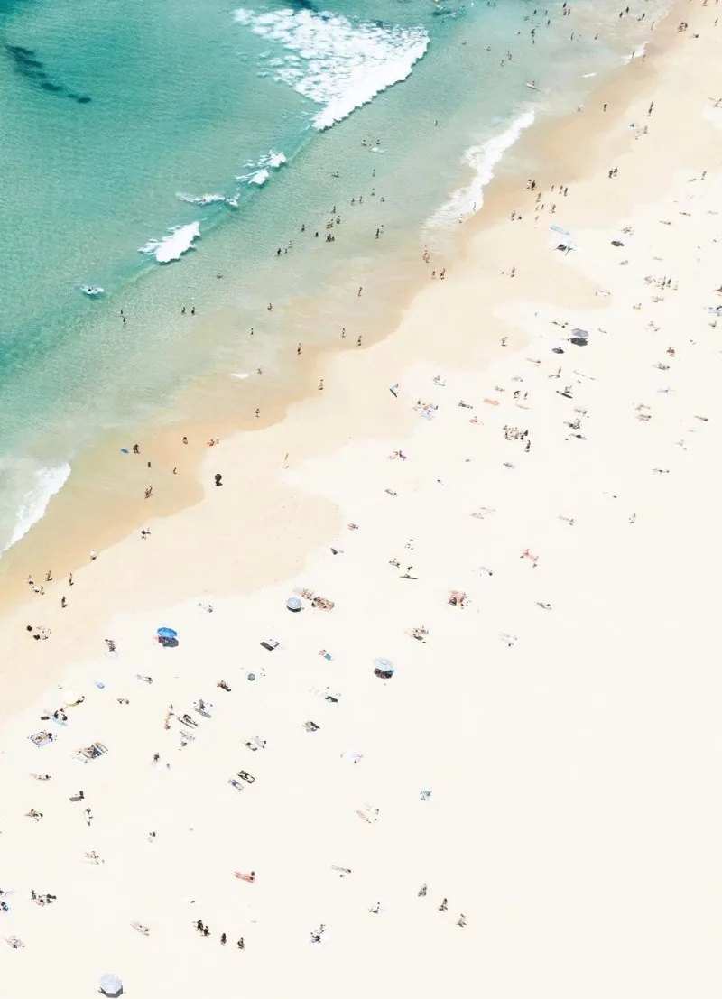 Plaża w Sydney - plakat fotograficzny surfing Czerwony
