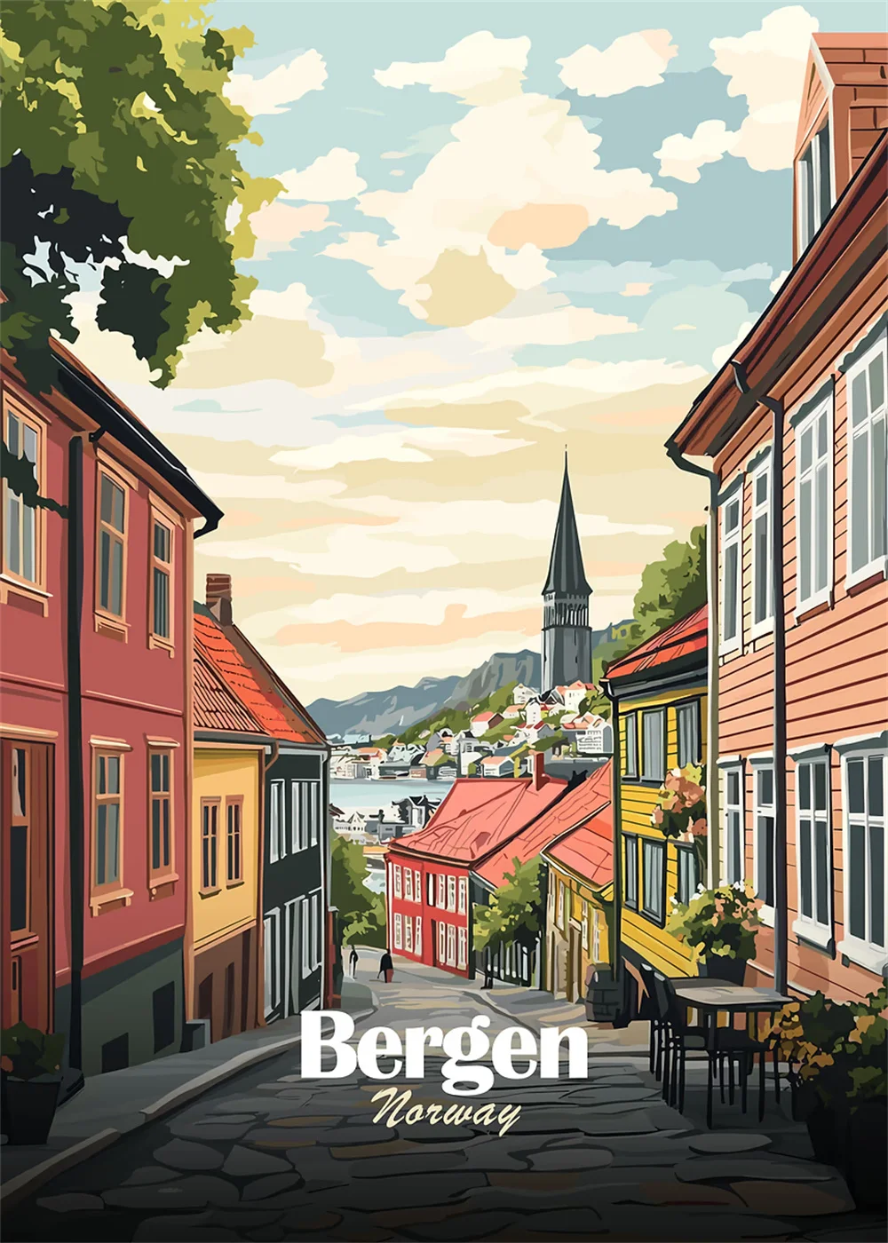 Plakat podróże – Londyn, Paryż, Rzym Wzór 11