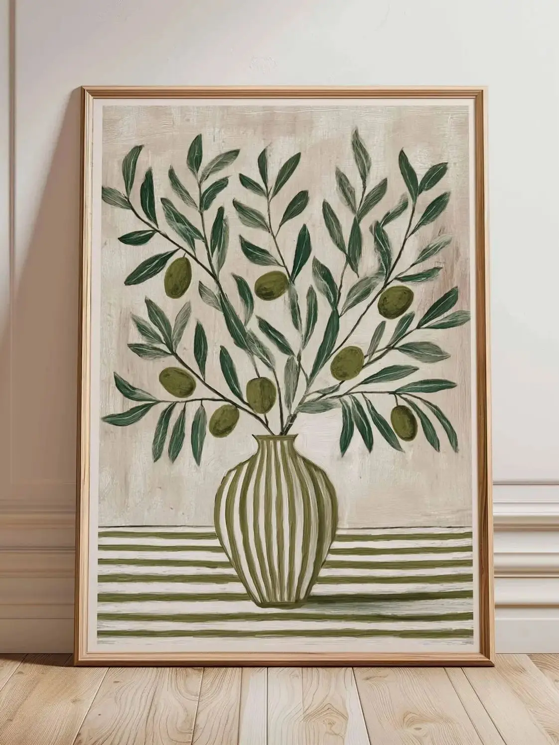 Plakat z pomarańczą w stylu farmhouse Czerwony