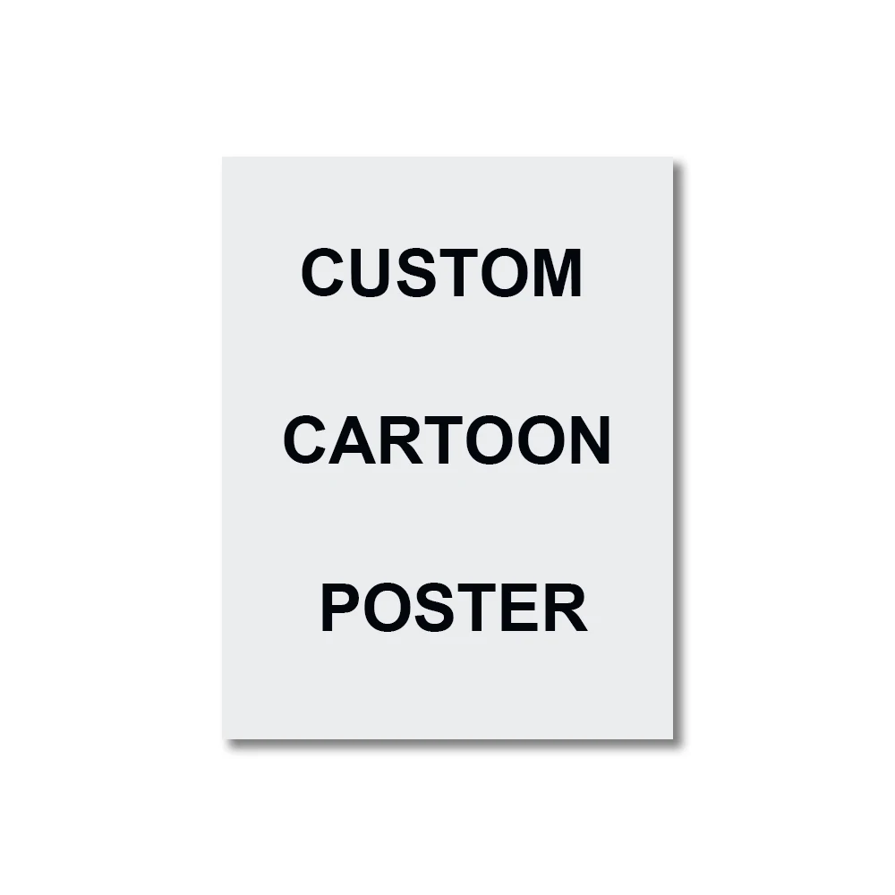 Personalizowany plakat ze zdjęcia w stylu kreskówki Custom poster