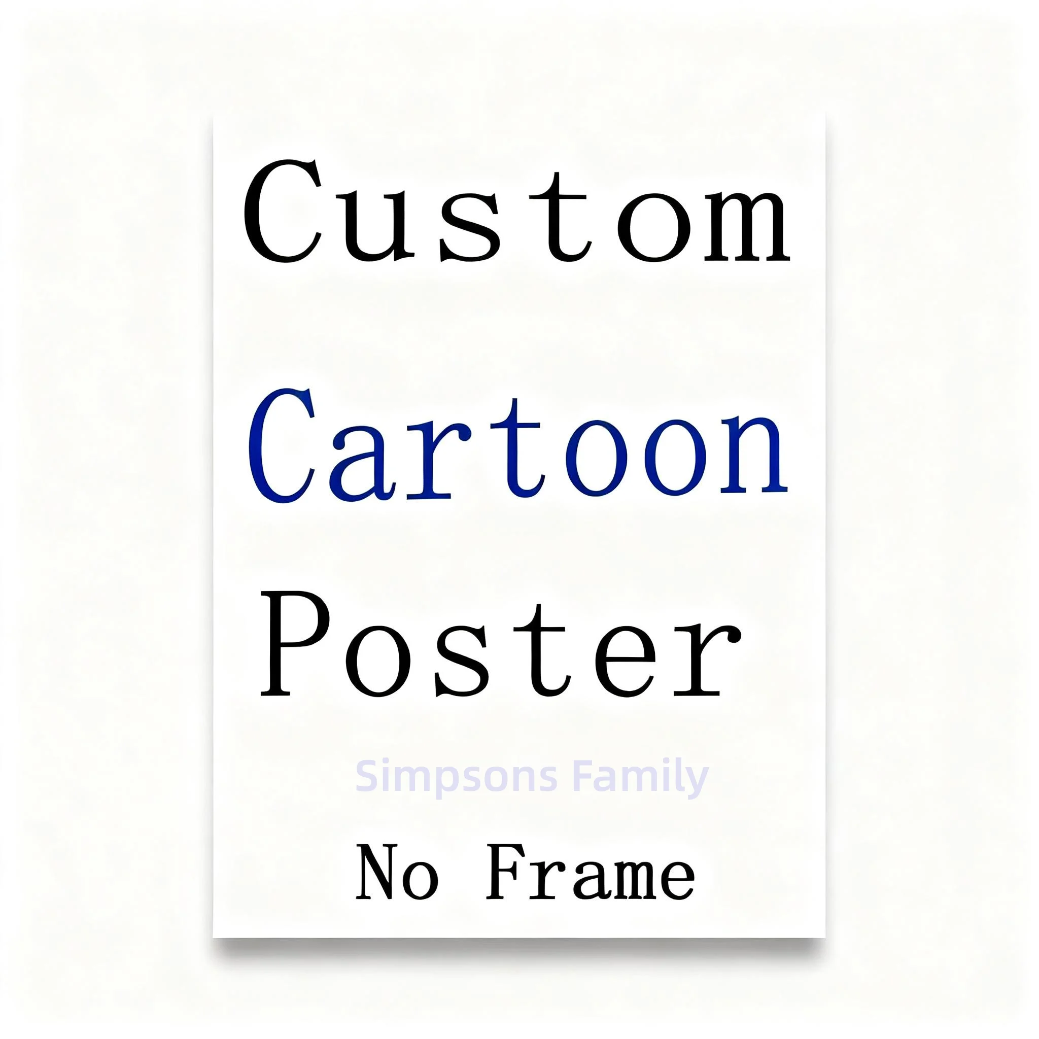 Plakat rodzina jak Simpsonowie - portret na zamowienie Only canvas