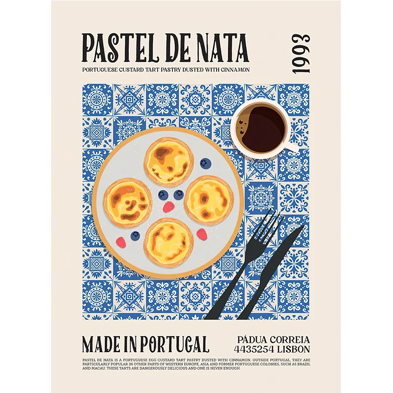 Plakat z potrawami świata - kuchnie świata na płótnie Czekolada