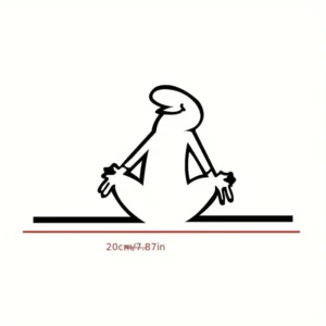 Minimalistyczny plakat prysznicowa sylwetka do łazienki Brązowy
