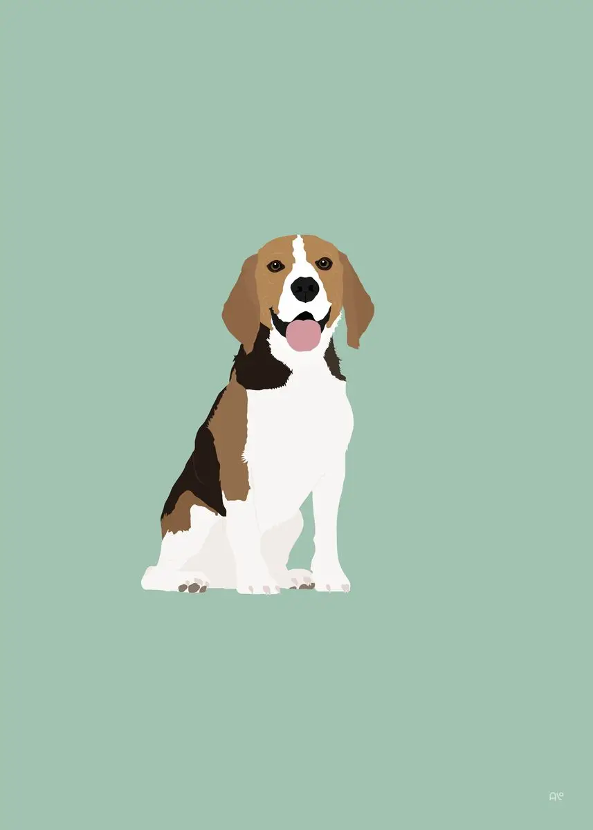 Plakat z psami - golden retriever i buldog francuski śliwka