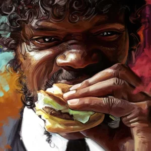 Plakat Pulp Fiction na płótnie Czekolada