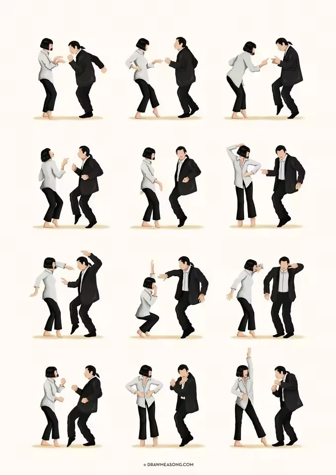 Pulp Fiction - plakat pop art graffiti Wzór 6