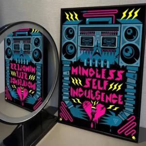 Plakat punk rockowy Mindless Self Indulgence Wzór 1