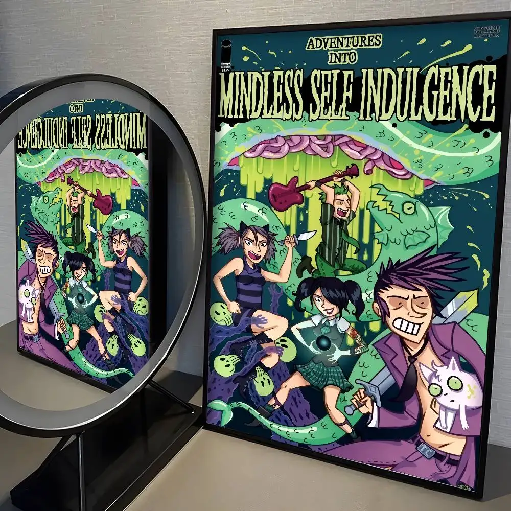 Plakat punk rockowy Mindless Self Indulgence Wzór 2