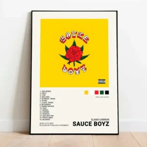 Plakat Quevedo - portret rapera w stylu pop Wzór 1