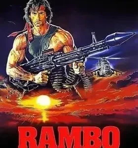 Plakat Rambo First Blood - kultowy film akcji Wzór 1