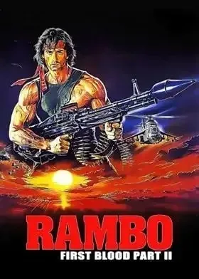 Plakat Rambo First Blood - kultowy film akcji Wzór 1