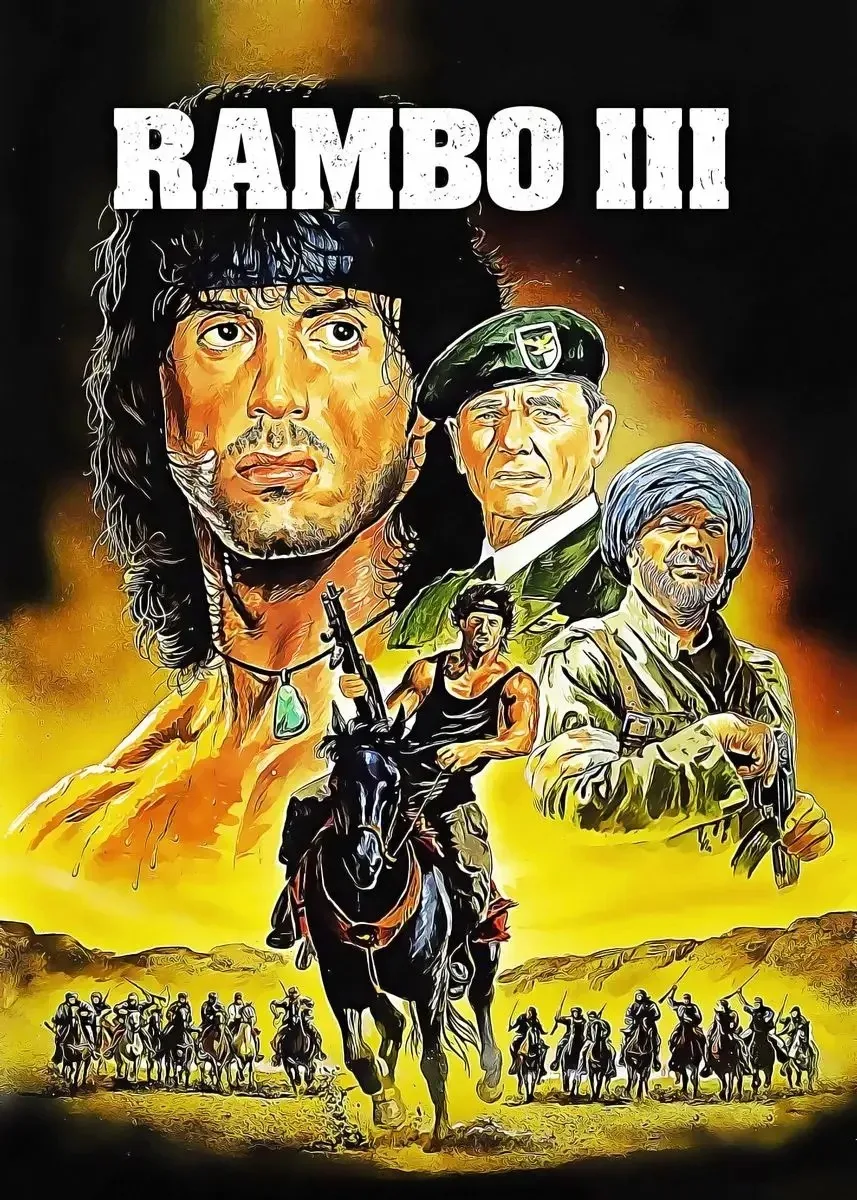Plakat Rambo First Blood - kultowy film akcji Wzór 5