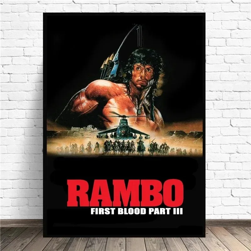 Plakat Rambo First Blood - kultowy film akcji Wzór 8