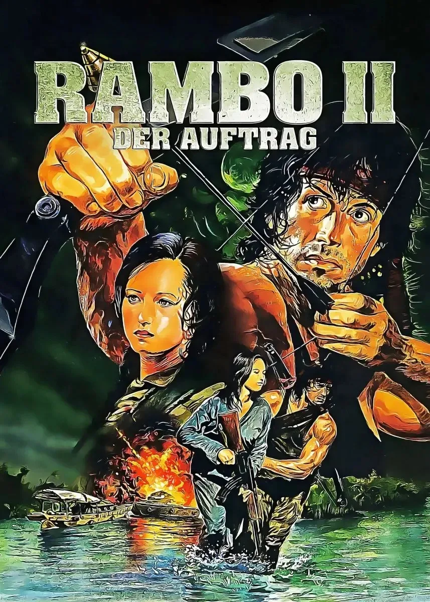 Plakat Rambo Pierwsza krew Wzór 10