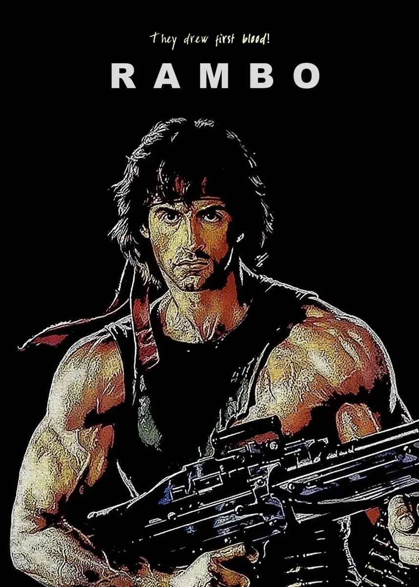 Plakat Rambo Pierwsza krew Wzór 11