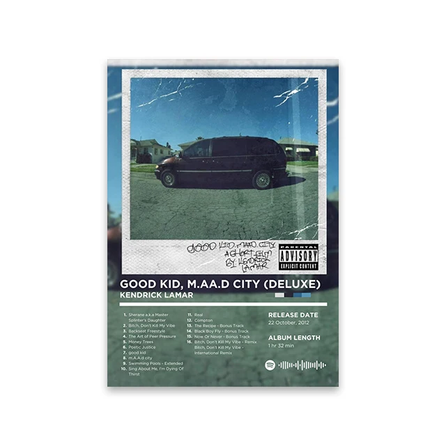 Plakat retro - okładka albumu rapowego Czerwony