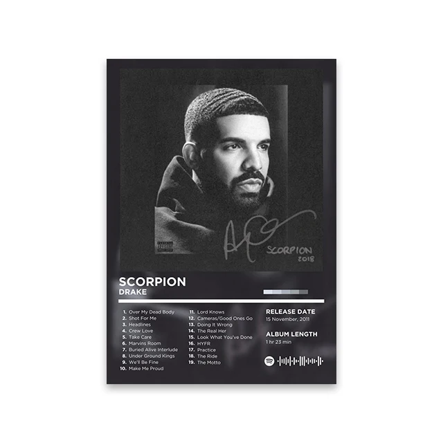 Plakat retro - okładka albumu rapowego Fioletowy
