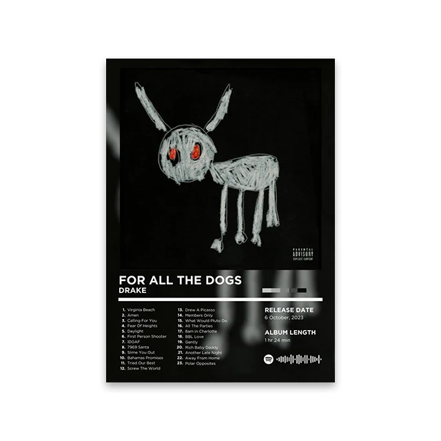 Plakat retro - okładka albumu rapowego Jasnoszary