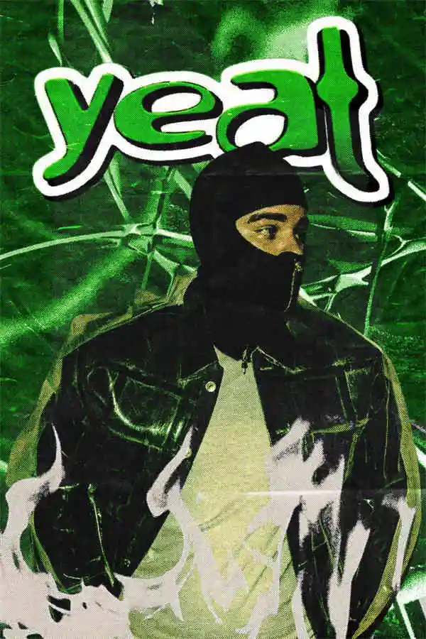 Plakat rapera Yeat Wzór 1
