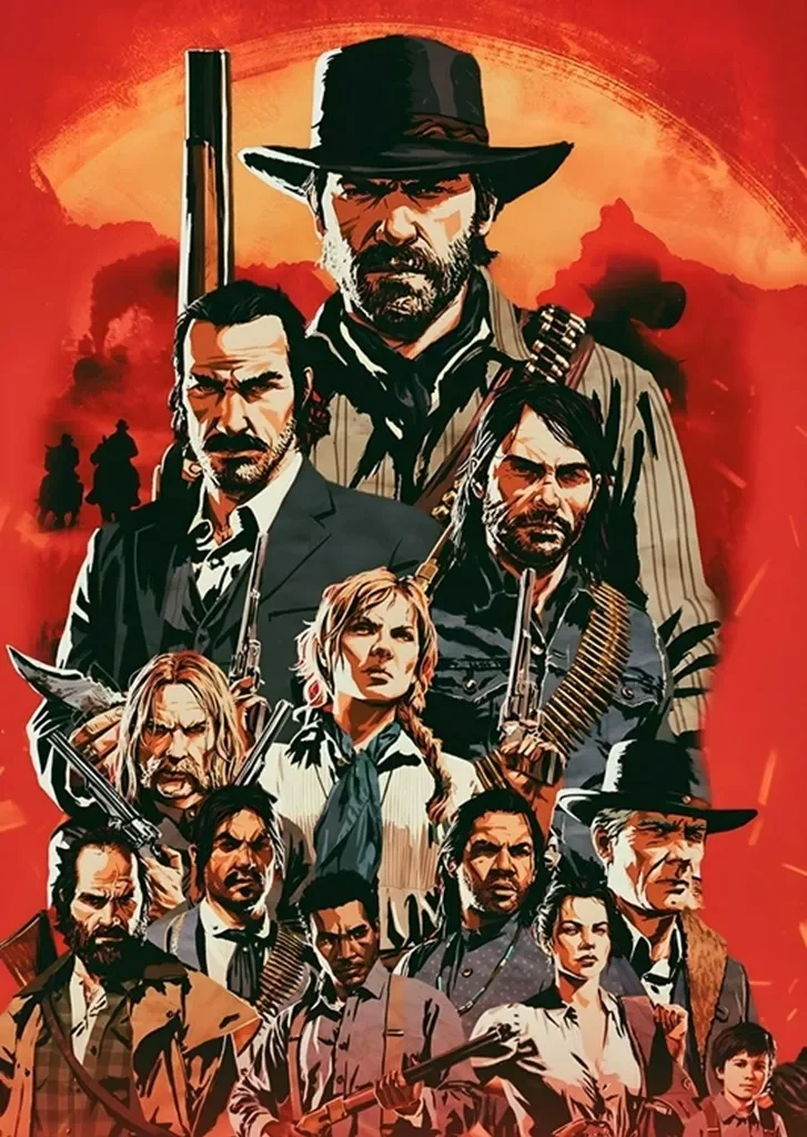 Plakat Red Dead Redemption 2 Wzór 1