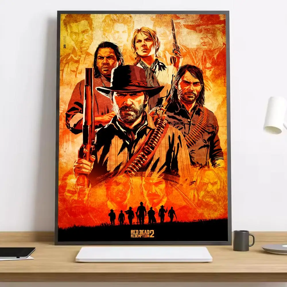 Plakat z gry Red Dead Redemption 2 Czarny