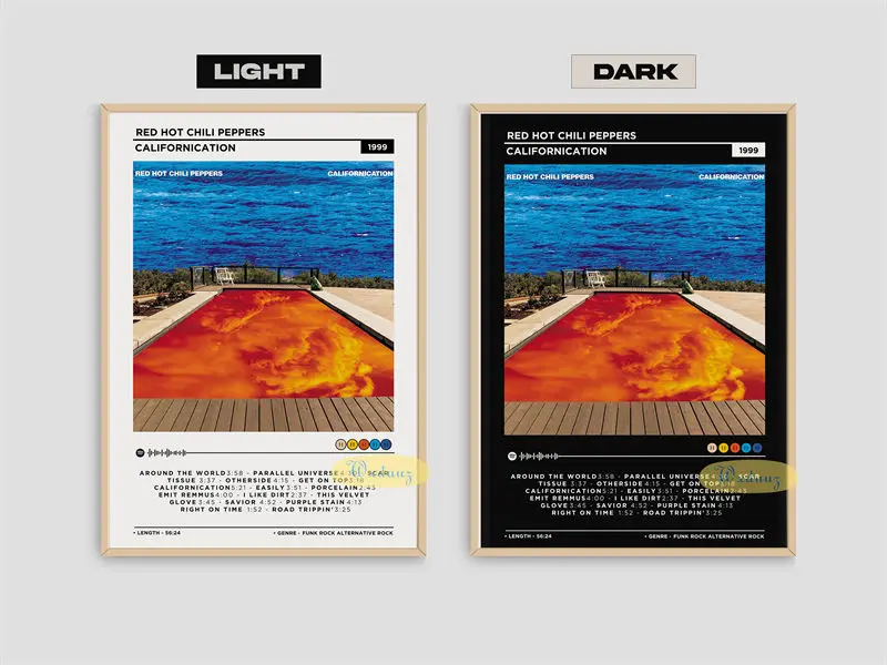 Plakat Red Hot Chili Peppers okładki albumów Wzór 12