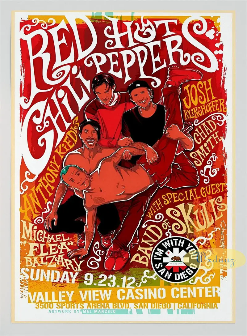 Plakat Red Hot Chili Peppers okładki albumów Wzór 4