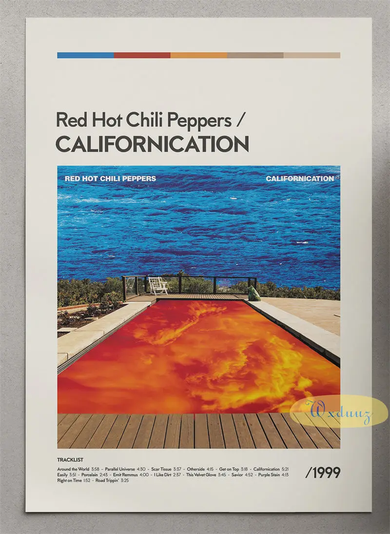 Plakat Red Hot Chili Peppers okładki albumów Wzór 6