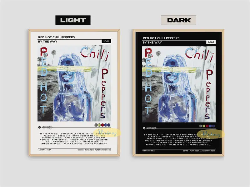 Plakat Red Hot Chili Peppers okładki albumów Wzór 7