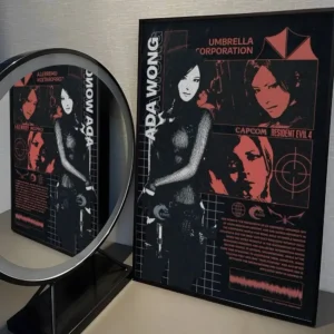 Plakat Resident Evil - mroczna grafika dla graczy Wzór 1
