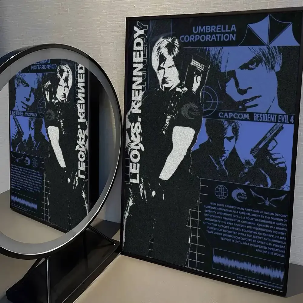 Plakat Resident Evil - mroczna grafika dla graczy Wzór 2