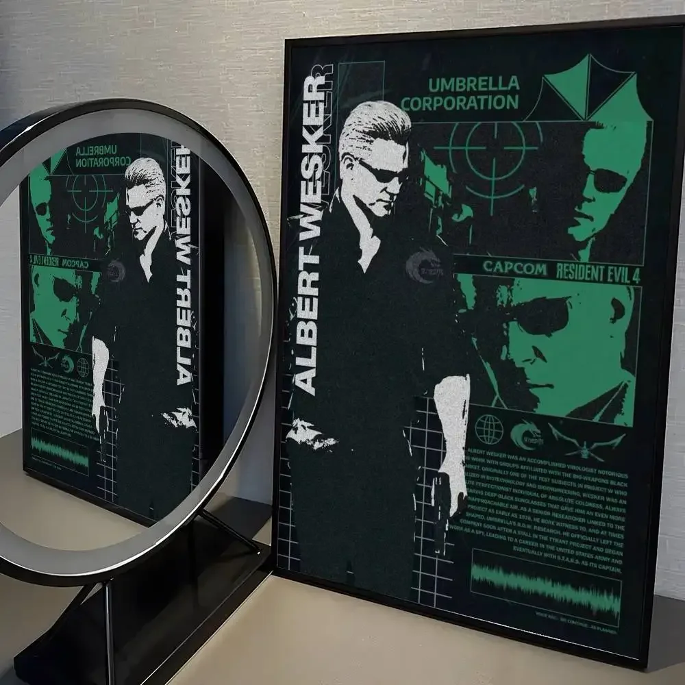 Plakat Resident Evil - mroczna grafika dla graczy Wzór 3