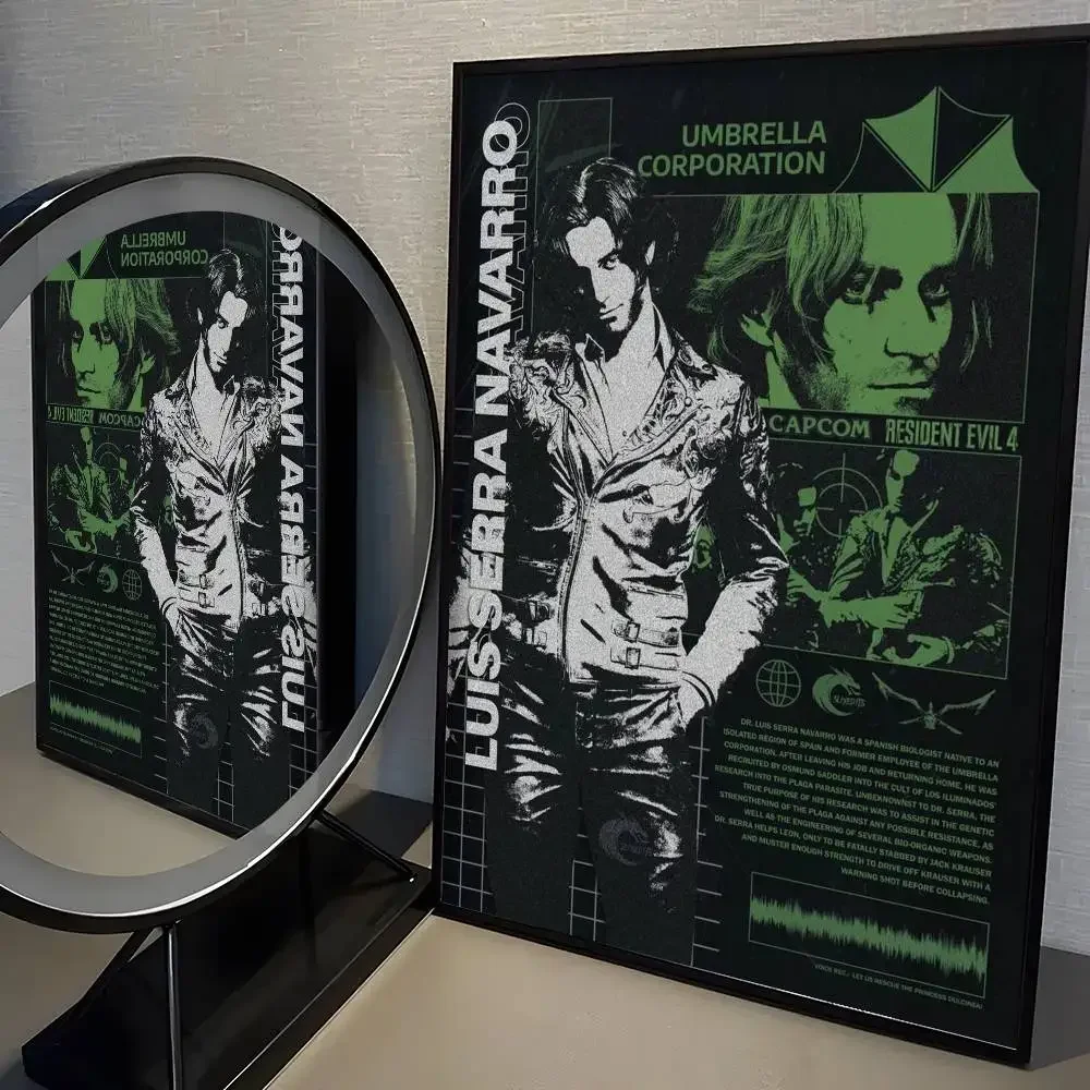 Plakat Resident Evil - mroczna grafika dla graczy Wzór 4