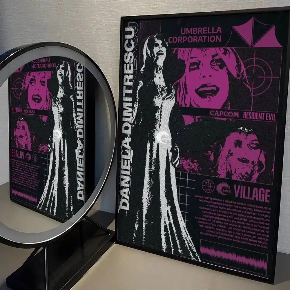 Plakat Resident Evil - mroczna grafika dla graczy Wzór 5