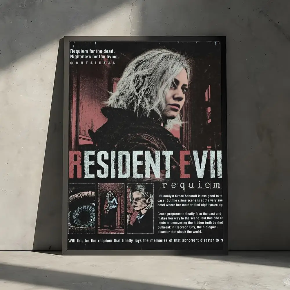 Plakat Resident Evil Requiem Black2