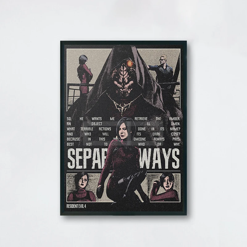 Plakat Resident Evil retro Wzór 10