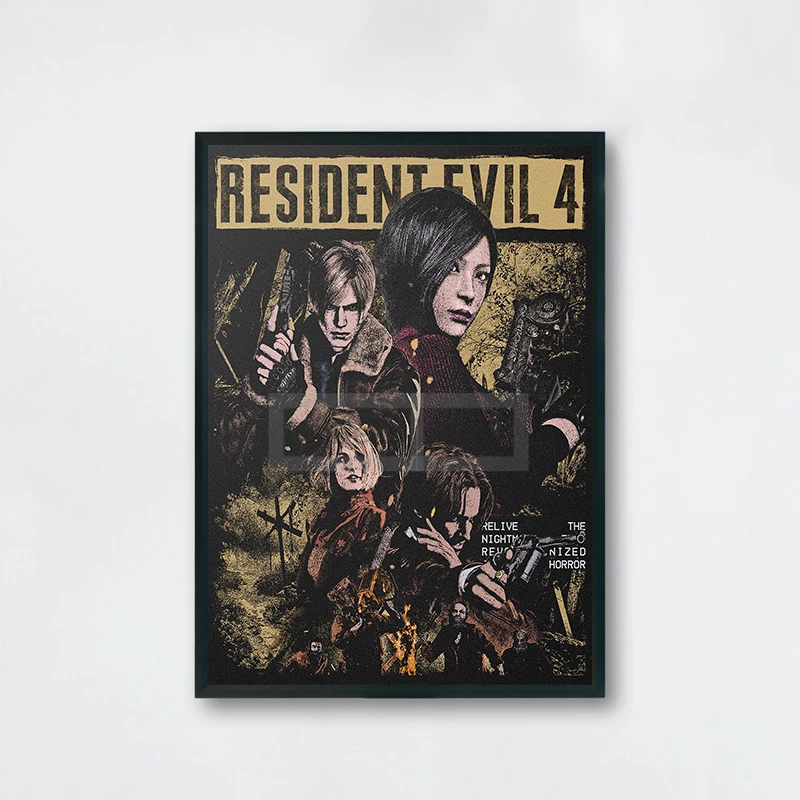 Plakat Resident Evil retro Wzór 11