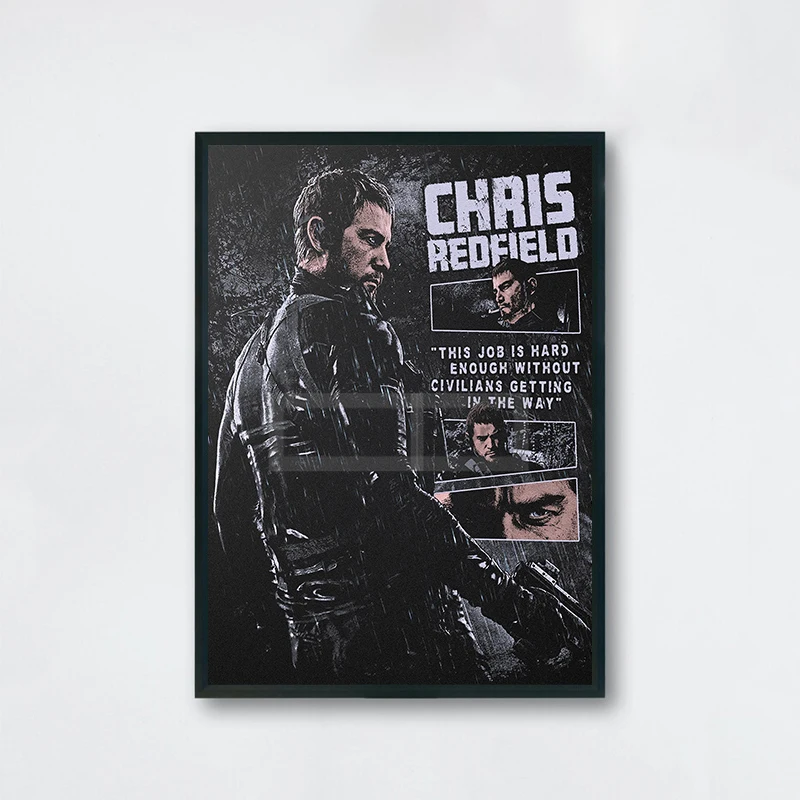 Plakat Resident Evil retro Wzór 12