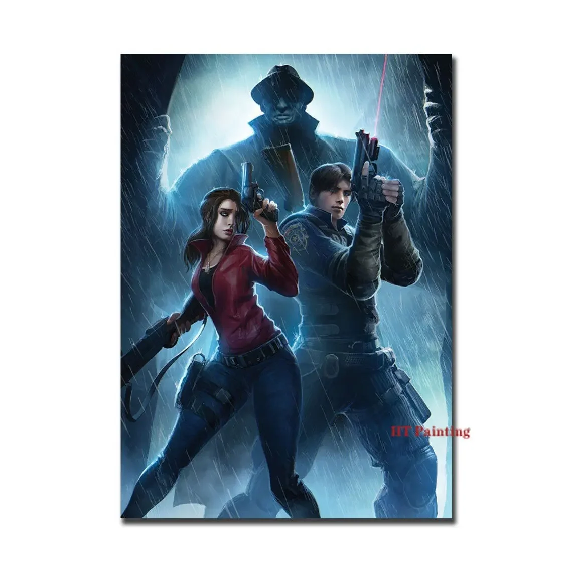 Resident Evil - vintage plakat dla gracza Zielony